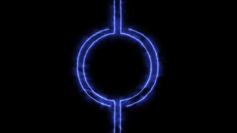 Power Charge Tech Blue Light Glow video animated background Stock Footage 340701838