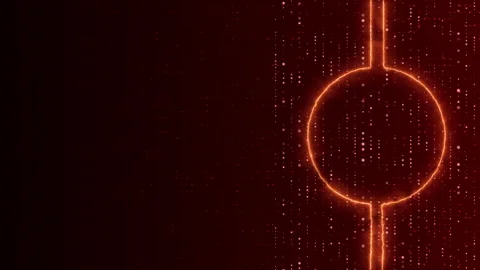 Power Charge Tech Red Light Glow video animated background Stock Footage 340699063