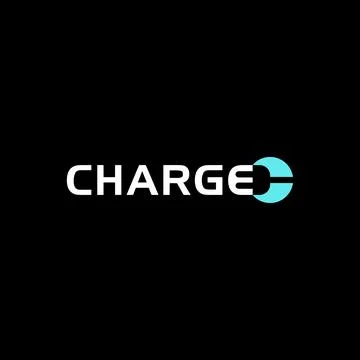 Power charging wordmark logo vector template on black background Stock Illustration