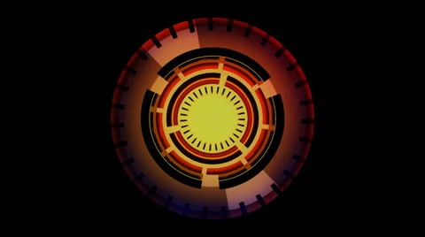 Power compass indicator with alpha Stock Footage 33430684