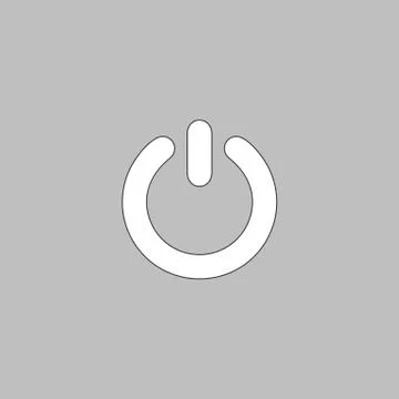 Power computer symbol Illustrazione stock