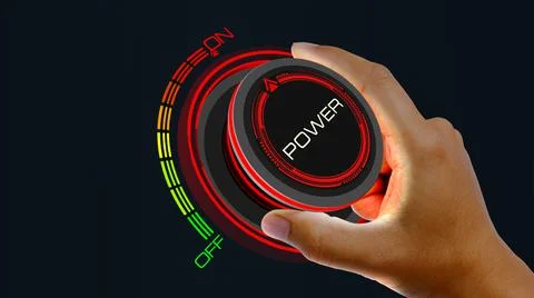 Power On Off Concept Illustrazione stock