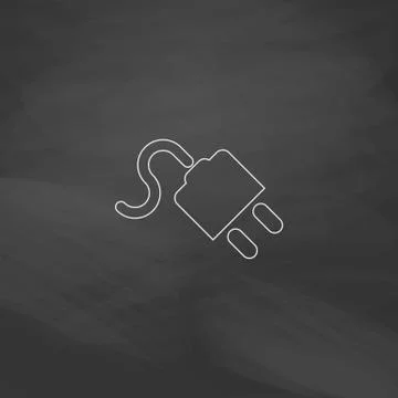 Power cord computer symbol Stock Illustration