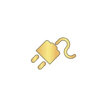 Power cord computer symbol Illustrazione stock