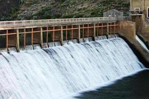 Power from a dam Stock Photos
