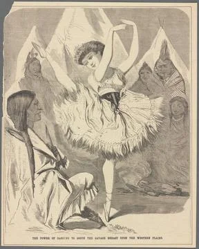 The power of dancing to sooth the savage breast upon the western plains Po... Stock Photos