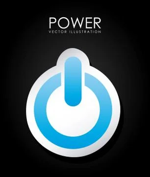 Power design over black background, vector illustration Ilustração Stock