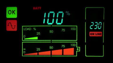 Power Display Elements - Bright Color LCD Display elements motion graphics. Video stock 44081972