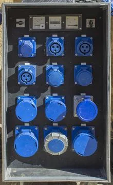 Power distribution mobile unit Stock Photos
