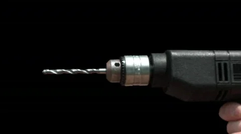 Power drill on an  alpha channel Video stock 97941