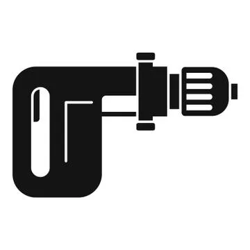 Power drill icon, simple style Ilustração Stock