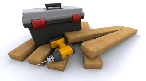 Power drill Stock Illustration