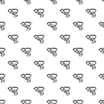 Power drill tool icons creating seamless pattern Stock Illustration