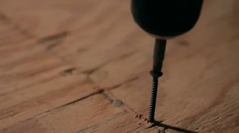 Power Drilling Screw Stock Footage 11238441