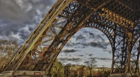 Power of Eiffel Tower in Paris Stock Photos