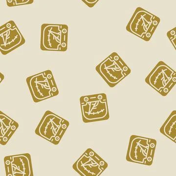 Power electricity glyph vector seamless pattern 스톡 일러스트