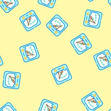 Power electricity vector seamless pattern Stock Illustration