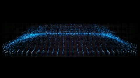 Power electron energy field array,particles &amp; ion in space. Video stock 11874259