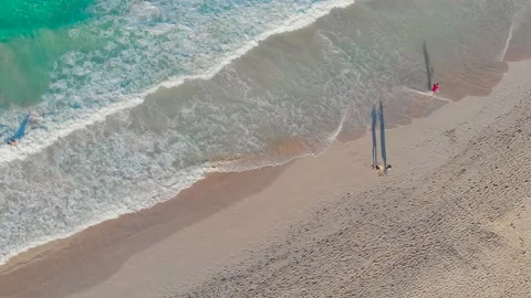 The power of the elements, strong ocean waves rushing ashore, the Caribbean Sea, Stock Footage 189751252