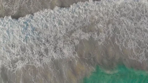 The power of the elements, strong ocean waves rushing ashore, the Caribbean Sea, Stock Footage 192336659