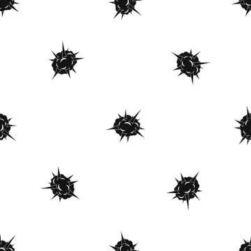 Power explosion pattern seamless black イラスト素材