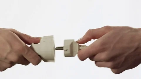 Power extension is plugged together 動画素材 72210273