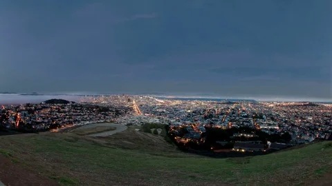 Power Failure Big City Stock Footage 71231393