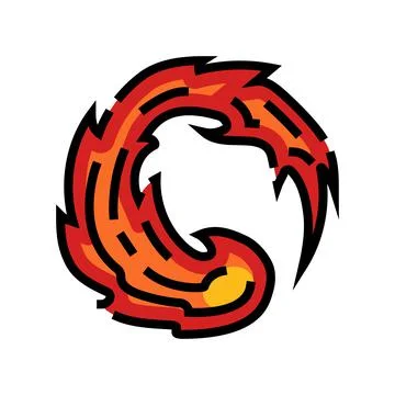 Power fire color icon vector illustration イラスト素材