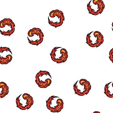 Power fire vector seamless pattern Stockillustratie