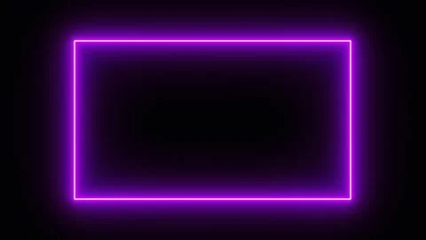 Power frames rectangle energetic borders purple color two types 스톡 동영상 258507322