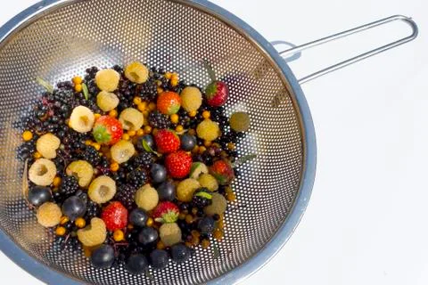 Power fruit in colander Фото