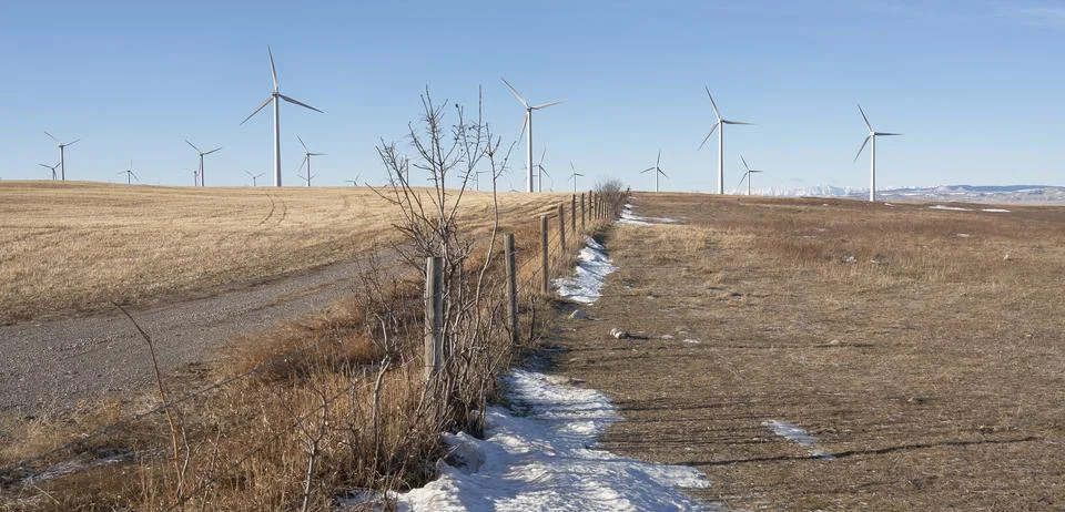 Power Generating Windmills Stock Photos