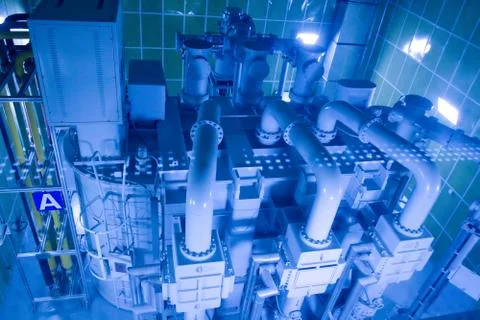 Power generation assembly equipment Foto stock