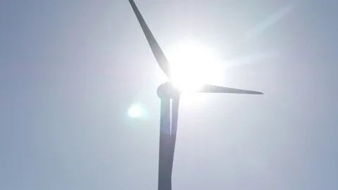 Power generation wind farm Stock Footage 73558180