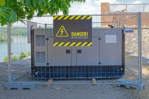 Power generator cage Stock Photos