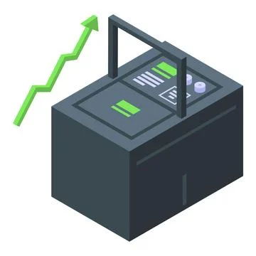 Power generator icon isometric vector. Social esg イラスト素材