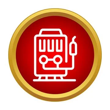 Power generator icon providing electricity and backup energy Stock Illustration