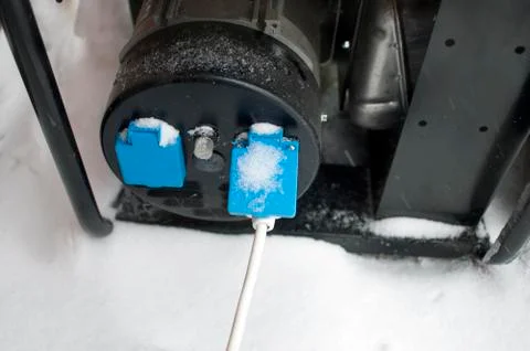Power Generator Sockets And Cable 库存照片