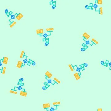 Power grid efficient vector seamless pattern 스톡 일러스트