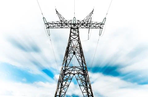 Power grid pylon Stock Photos