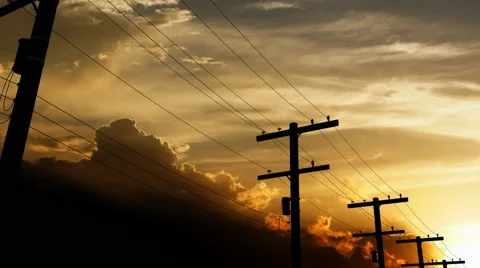 Power grid structures, pylon tower. Stock Footage 52011173