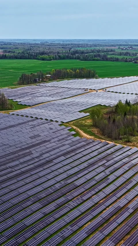 Power Grid, Technological Innovations, Sustainable Clean Energy, Aerial Vídeos de archivo 336731653