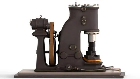 Power hammer with white background Stock Illustration