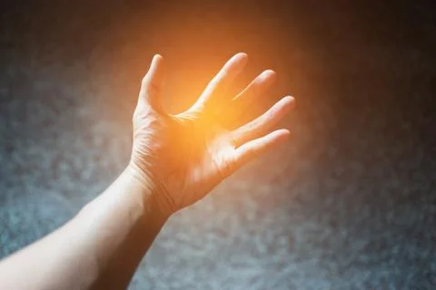 Power in hand Stock Photos