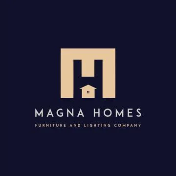 The Power of a HM Letter  Logo Initial letter hm, mh, m, h elegant Stock Illustration