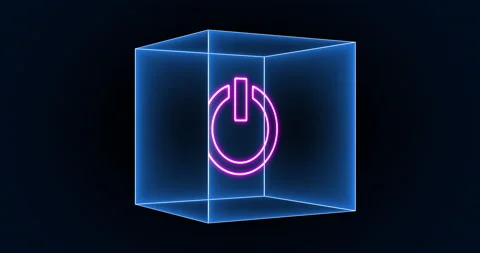 Power Icon Box 01 Stock Footage 231239787