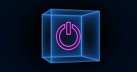 Power icon Box 02 Stock Footage 231239918