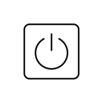 On Off Power Icon Ideal for Electronics and Devices Stock Illustration