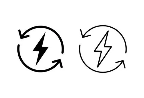 Power icon set. Power Switch Icon. Electric power Stock Illustration