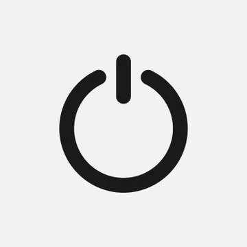 Power icon. Vector illustration. Illustrazione stock